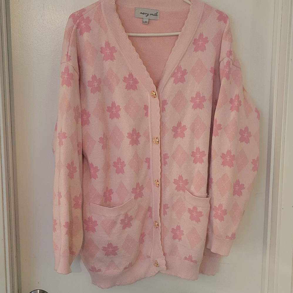MerrySmile Co Sakura Argule Cardigan - Picture 3 of 5
